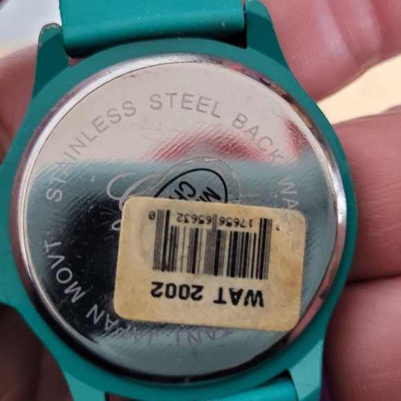 Geneva Watch Lot of 5 Blue Green Silicone Bands Untested No Batteries For Parts - Picture 11 of 15